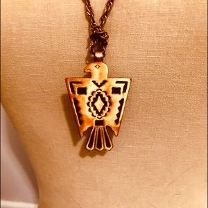 Vintage copper Native American necklace